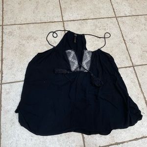Tillys Black Boho Tank Top